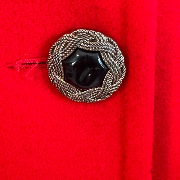 JOFELD/Vintage Red Wool Coat/Wool Swing Coat/Size Small - Picture 5 of 7
